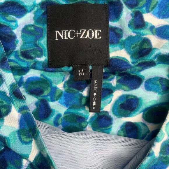 NIC+ZOE Women's Waterdrop Sleeveless Side Wrap Midi Dress Size Medium - Picture 7 of 8